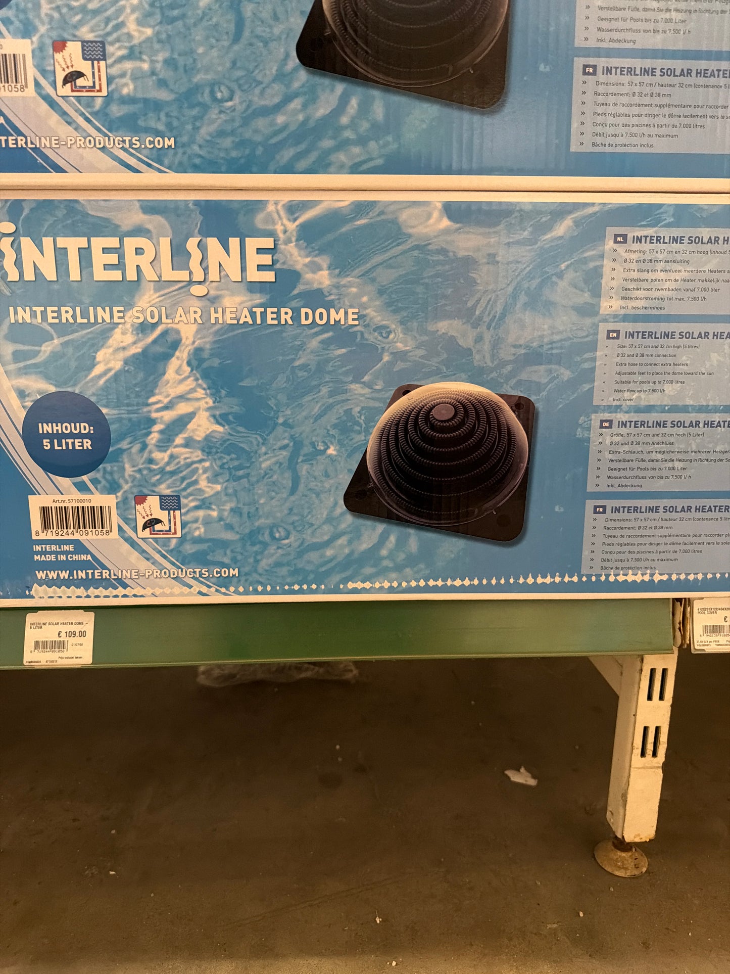 Interline solar heater dome 5l
