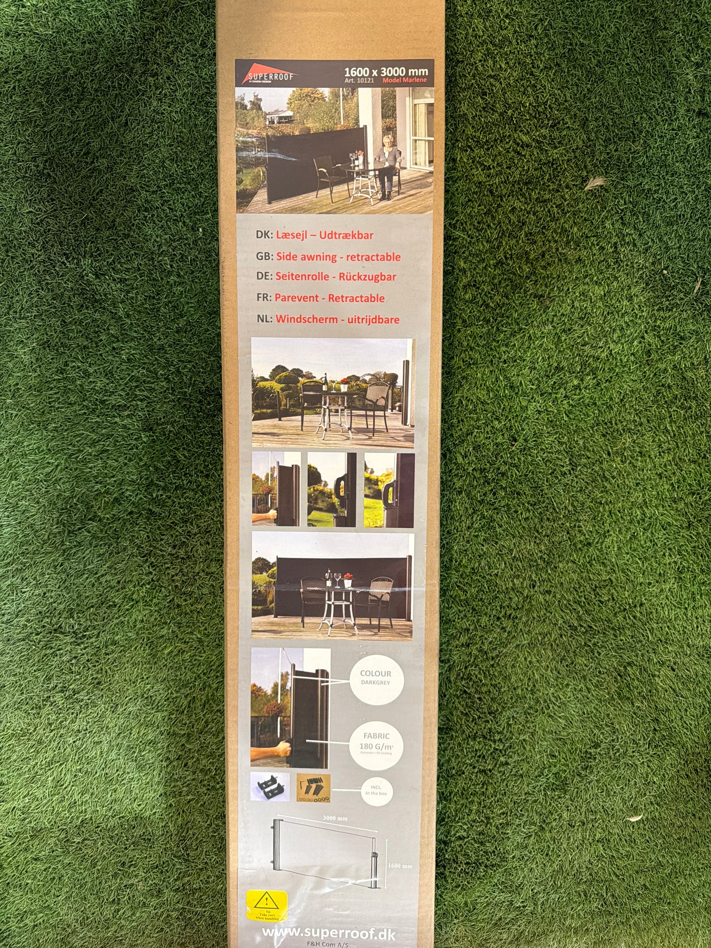Superroof windscherm
160cm x 300cm
Darkgrey