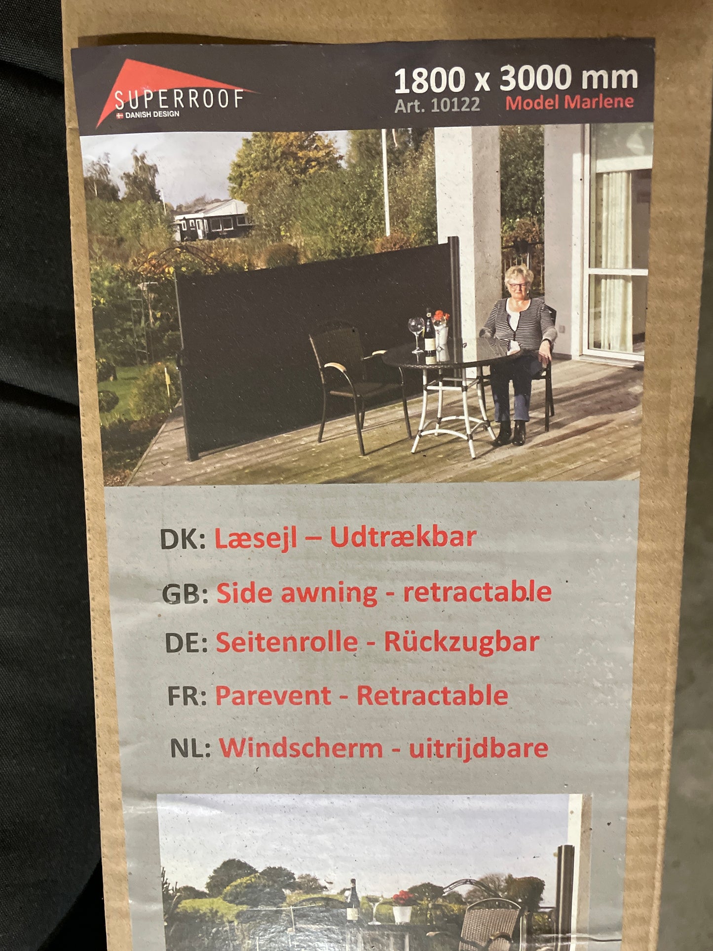 10074 Superroof windscherm 180x300