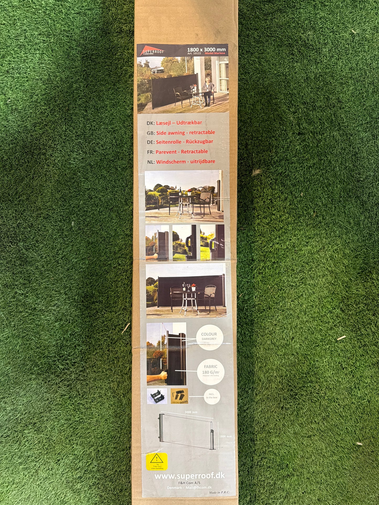 Superroof windscherm
180cm x 300cm
Darkgrey