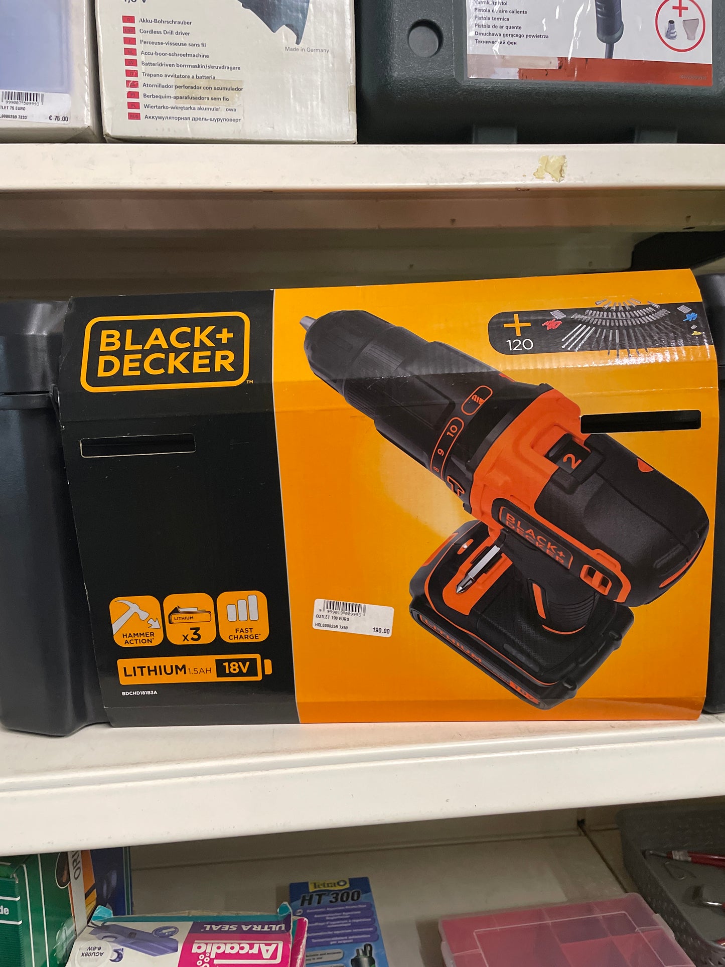 10016 Black + Decker klopboormachine - 120 accessoires