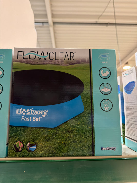 Bestway flowclear cover for fast set pool 244cm