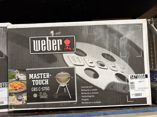 Weber master-touch C-5750 gbs smokegrijs

57cm houtskool bbq