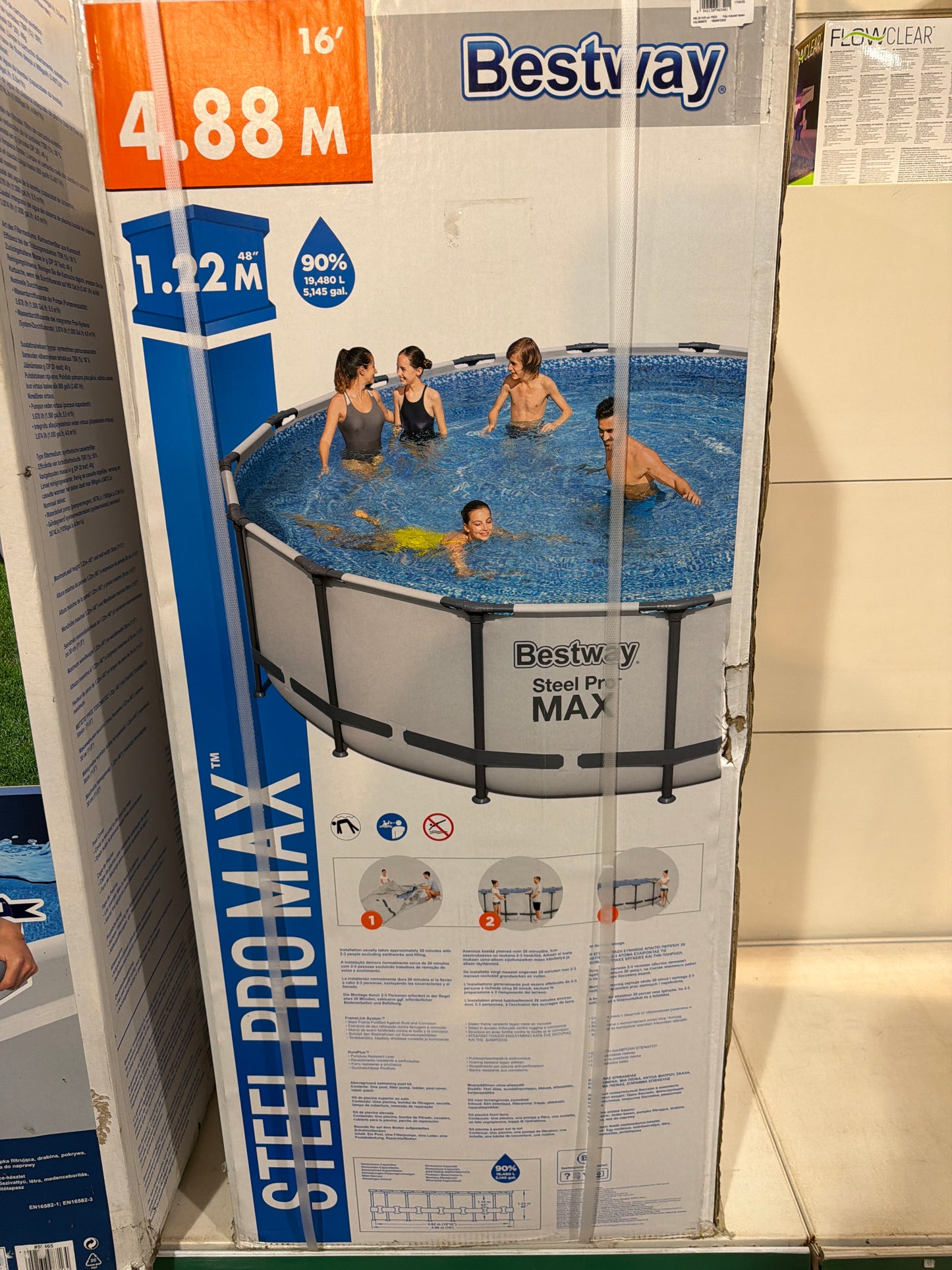 Bestway steel pro max pool 

4,88m Ø x 1,22m