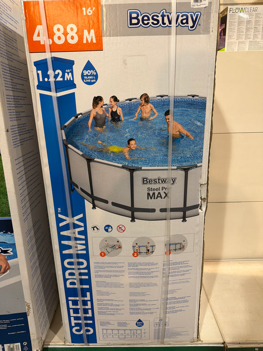 Bestway steel pro max pool 

4,88m Ø x 1,22m