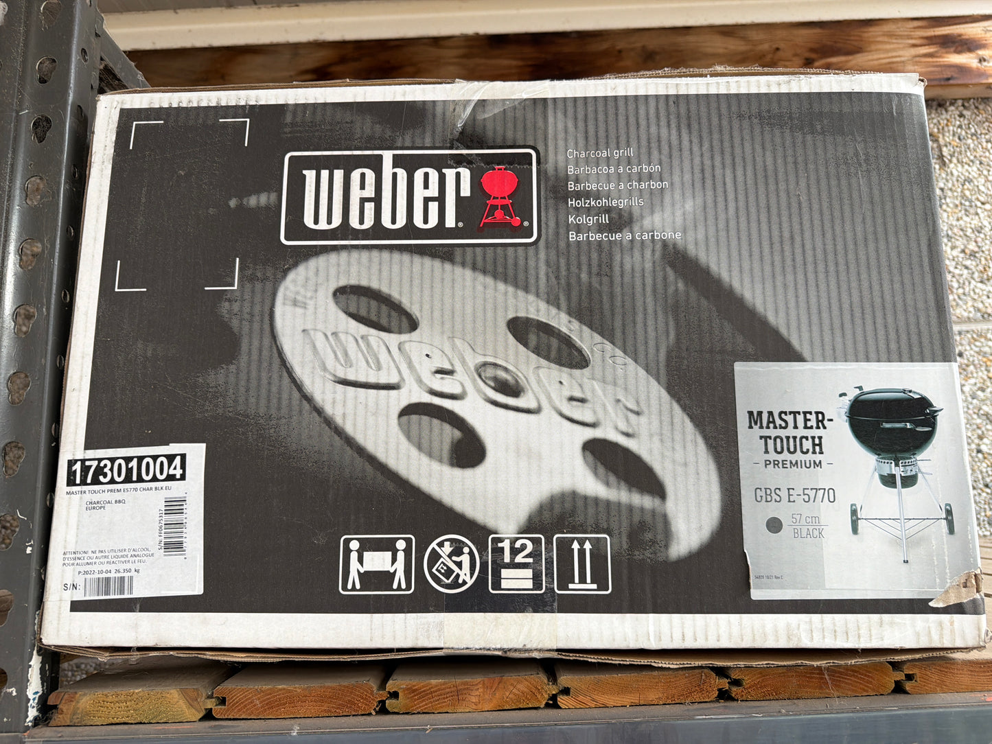 Weber master-touch premium gbs E-5770

57cm houtskool bbq