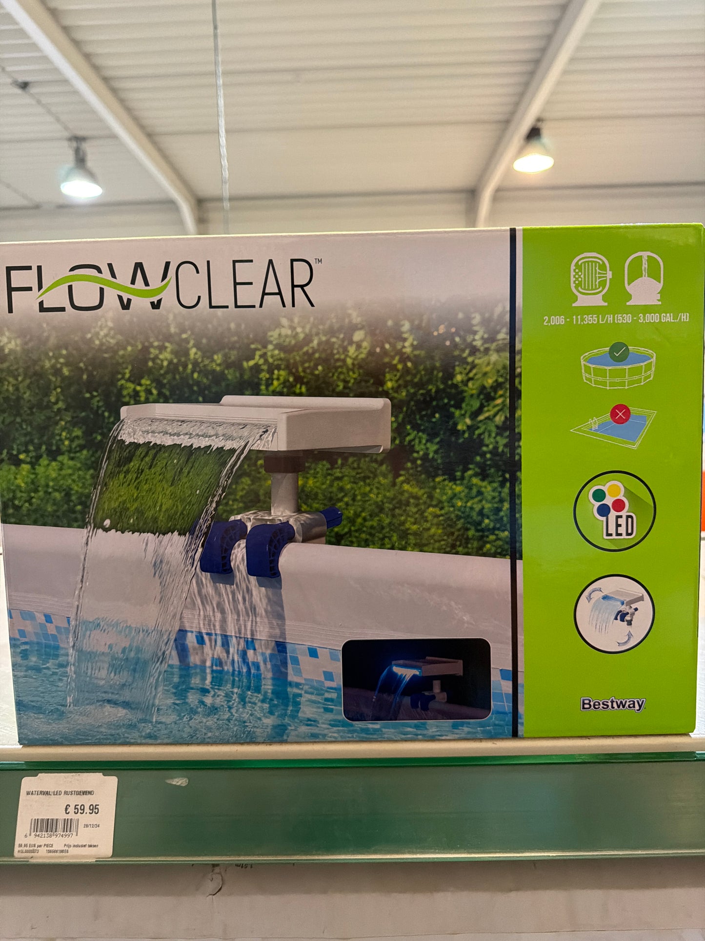 Bestway flowclear LED waterval