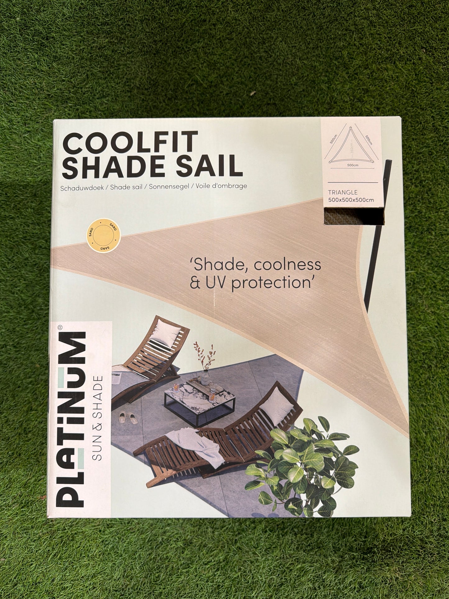 Platinum schaduwdoek

500cm x 500cm x 500cm

Zand