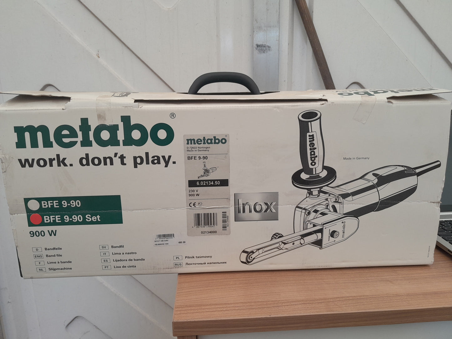 Metabo bandvijlmachine